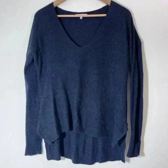 Madewell Sweaters - Madewell Jane Waffle Knit Sweater Women's Size Small Navy Wool Alpaca Blend